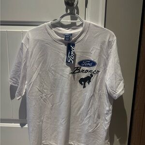 Ford White T‑Shirt with Navy Logo Accent